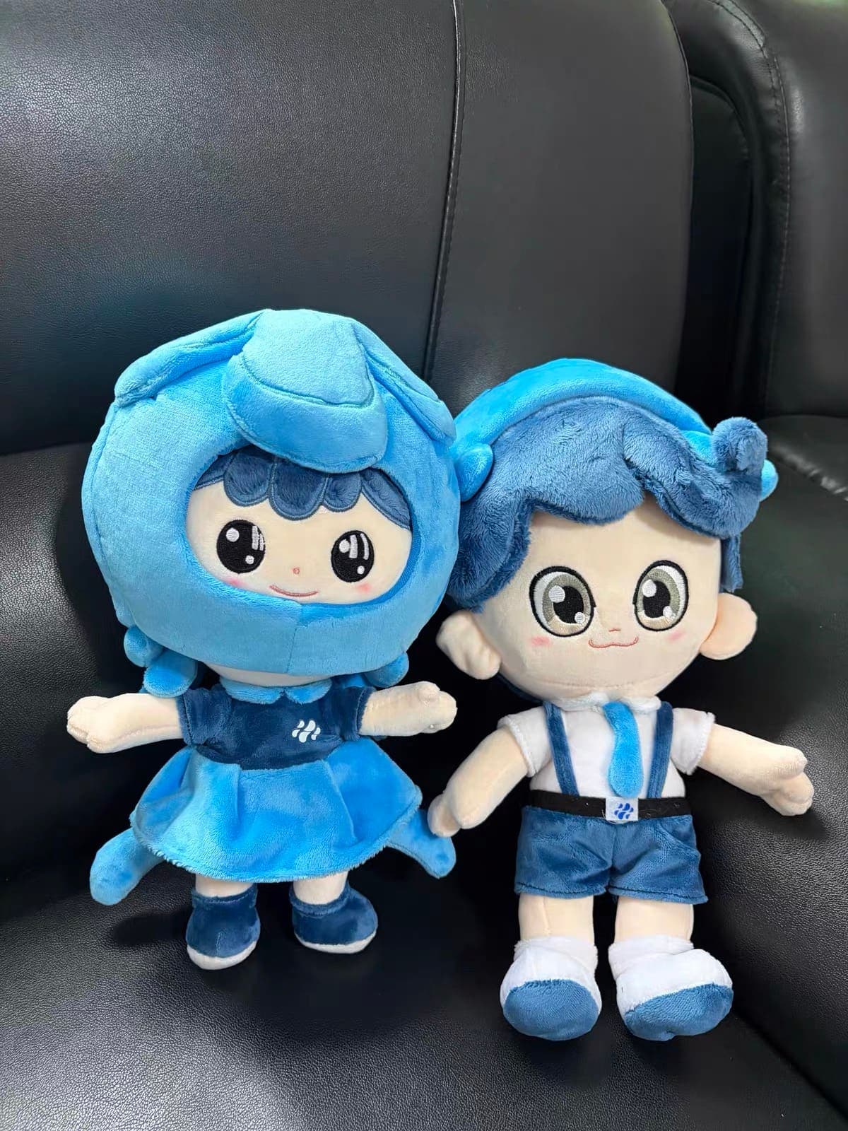 Finished custom plush toy ready for shipment