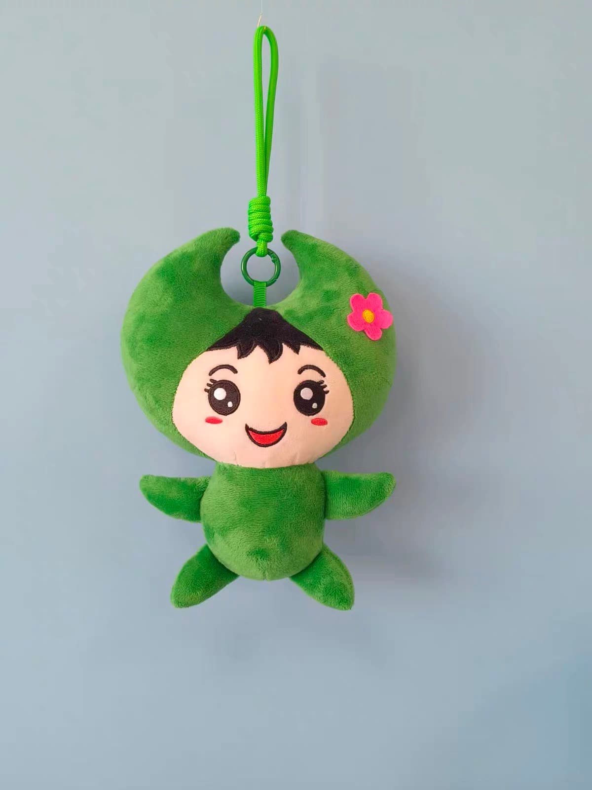 Character plush toy with custom embroidery