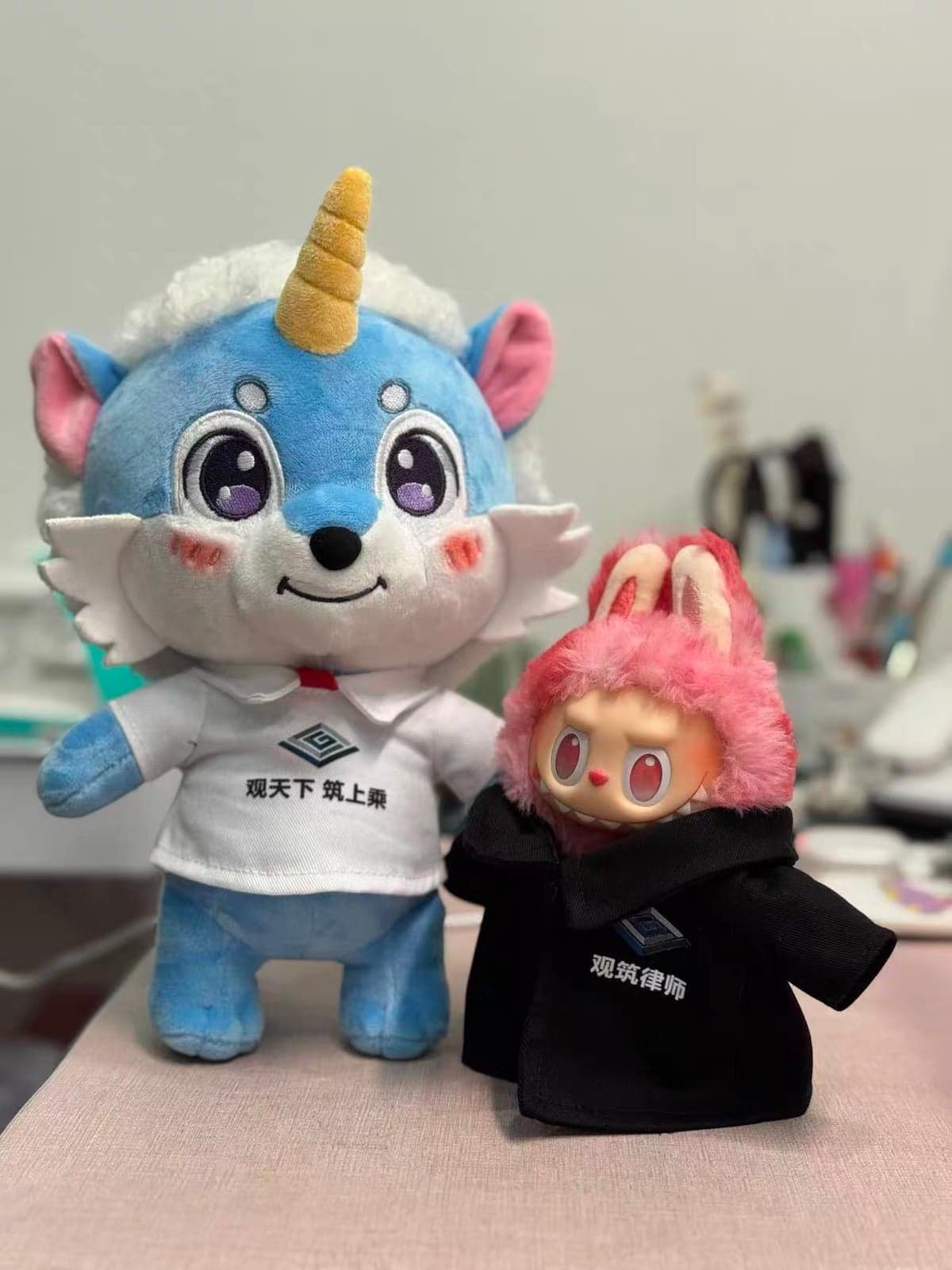 Promotional stuffed animal with client branding